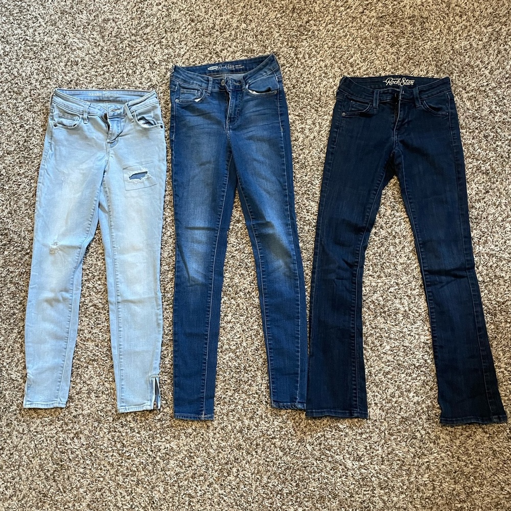 Bundle of 4 jeans all fit 0p